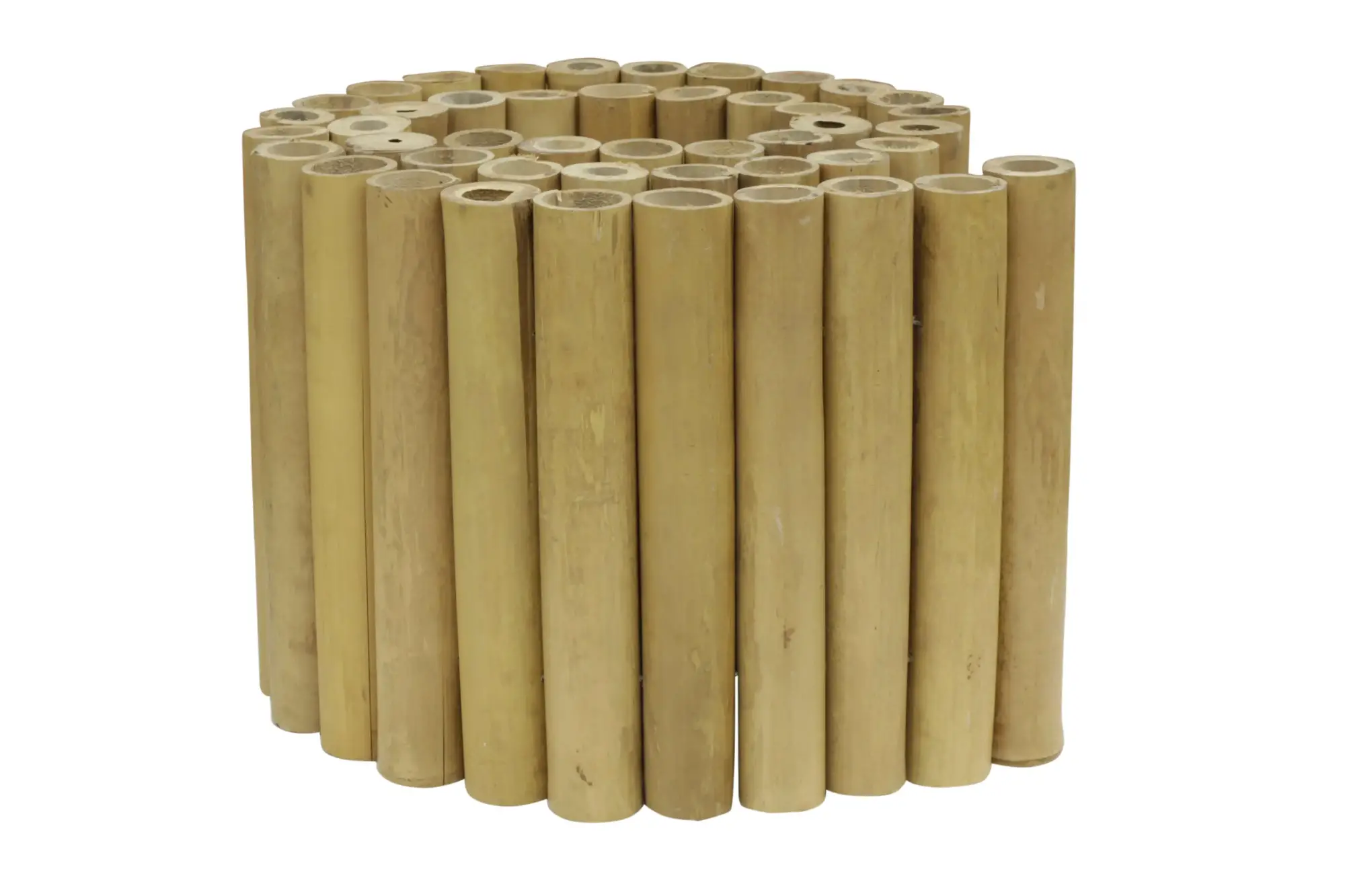 Artikelbild 2 des Artikels “Bambusverkleidung Apus (gelb-braun) mit flexiblem Edelstahl. “